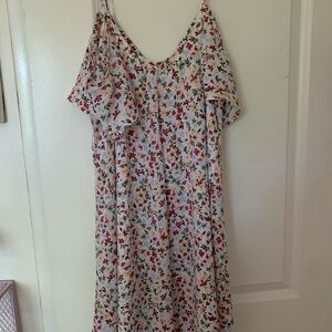 Abercrombie & Fitch Floral Mini Dress - Red, Green, Yellow, blue